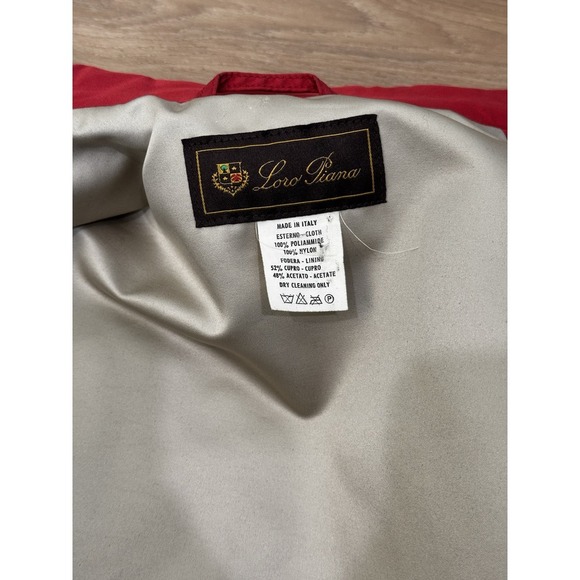 LORO PIANA Quilted Jacket Pinkish/Red Made In Italy Women's 44 - Picture 6 of 14